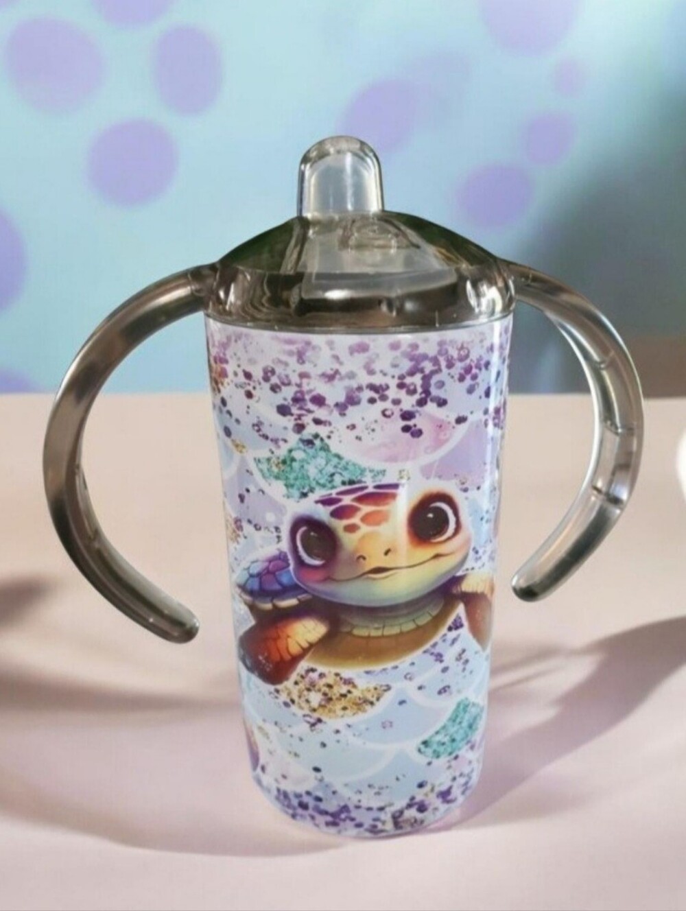 Baby Sea Turtle 12oz Sippy Cup with 2 lids